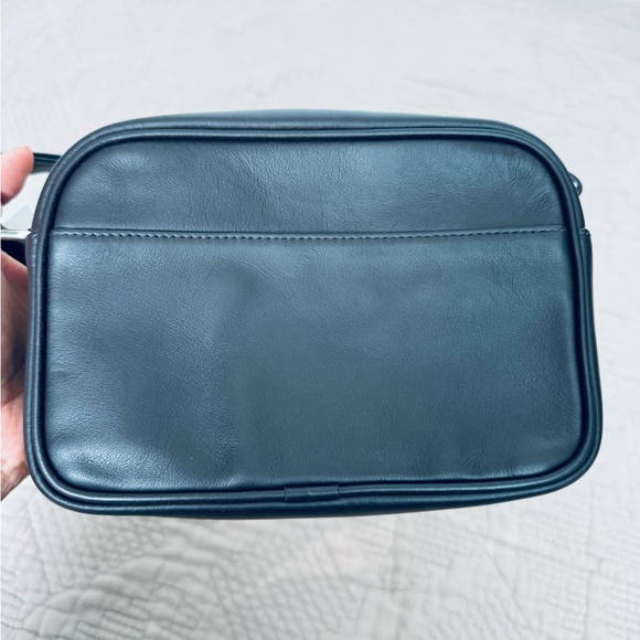 Courreges Reedition leather camera crossbody bag unisex chocolate small - Picture 13 of 14